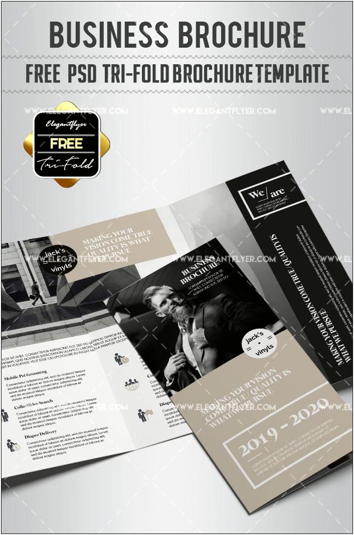 Free Business Tri Fold Templates Psd