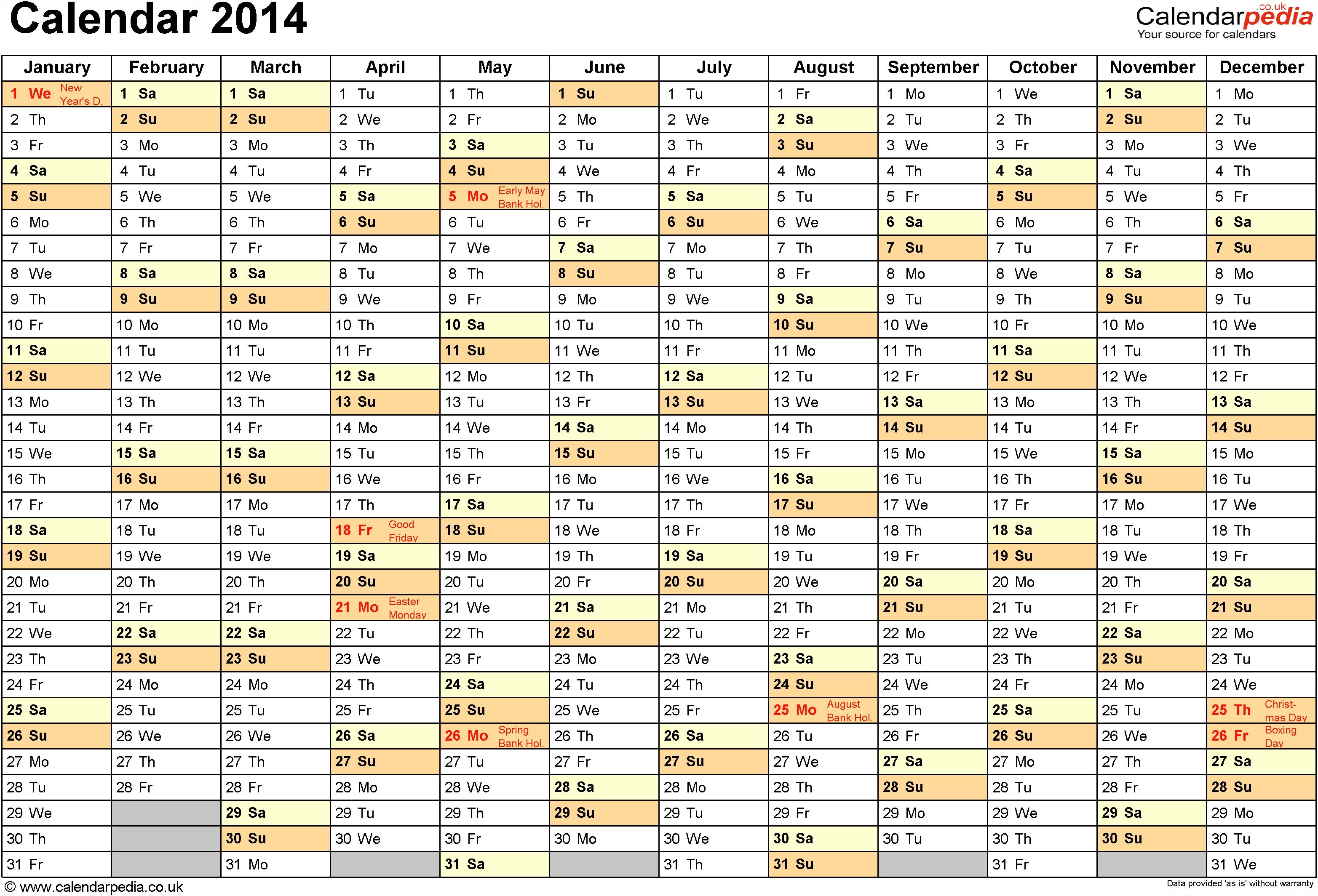 Free Calendar Templates For Word 2015