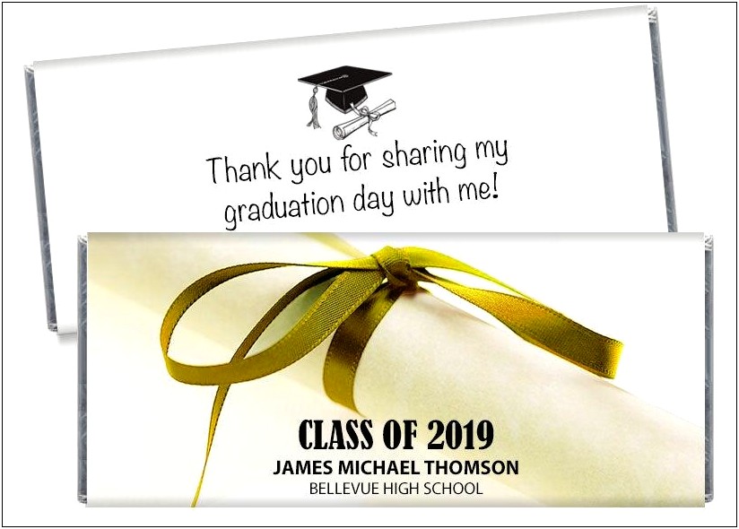 Free Candy Wrapper Templates For Graduation