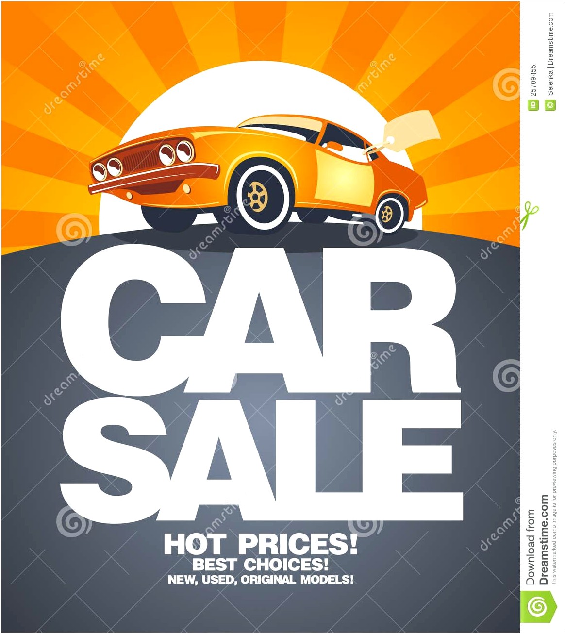 Free Car For Sale Poster Template