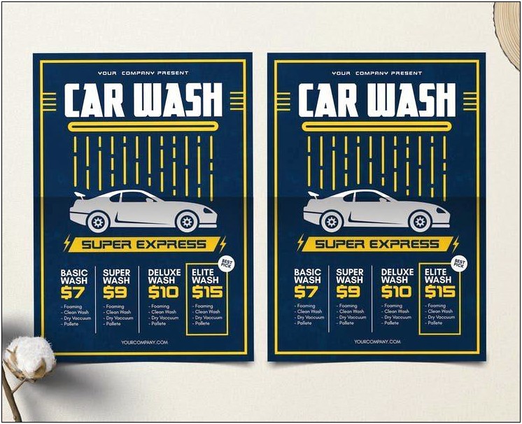Free Car Wash Sponsorship Form Template