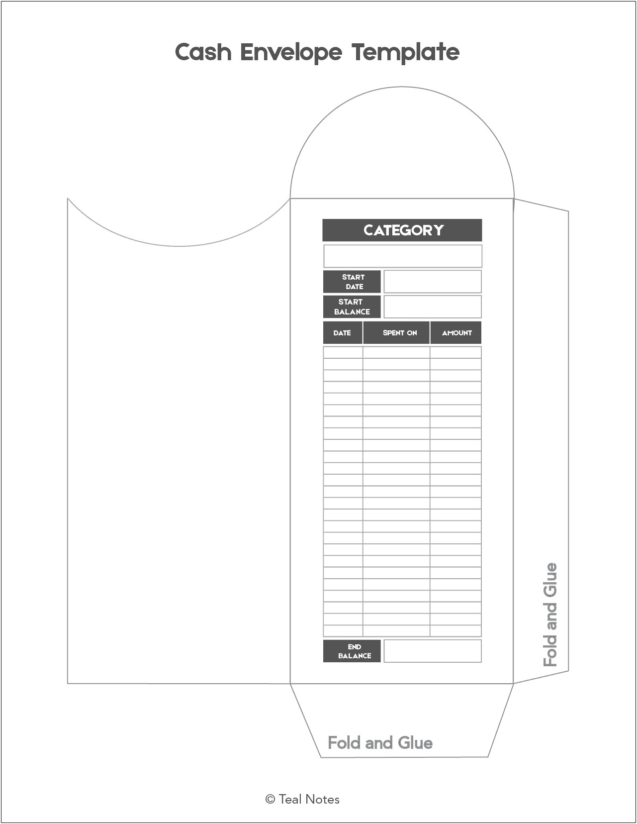 Free Cash Envelope Template With Design