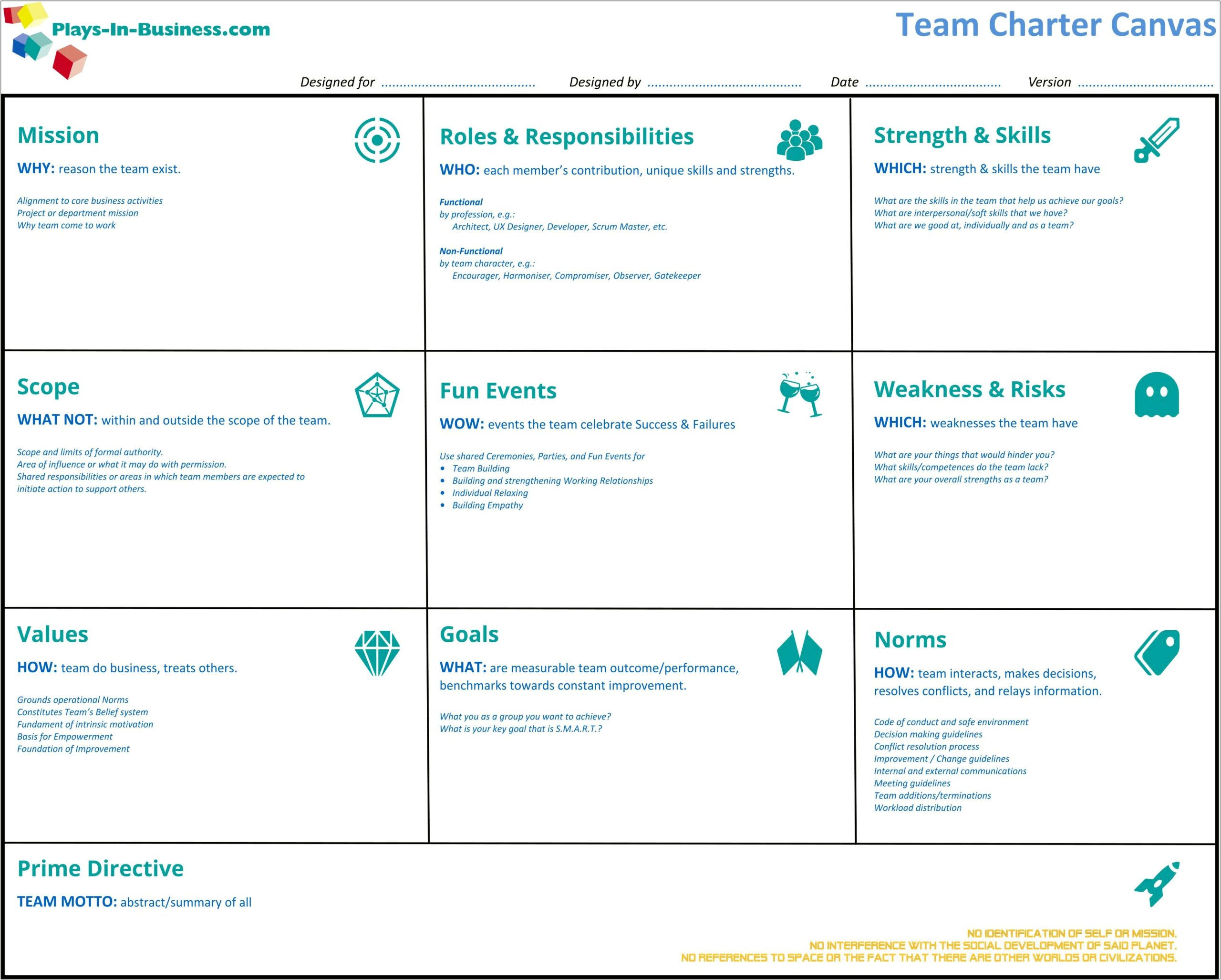 Free Charter Template For A Council