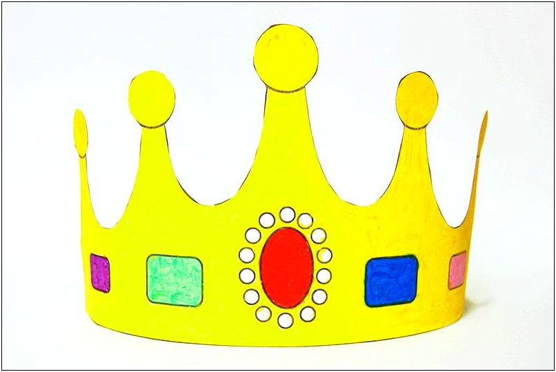 Free Children's Birthday Crown Template