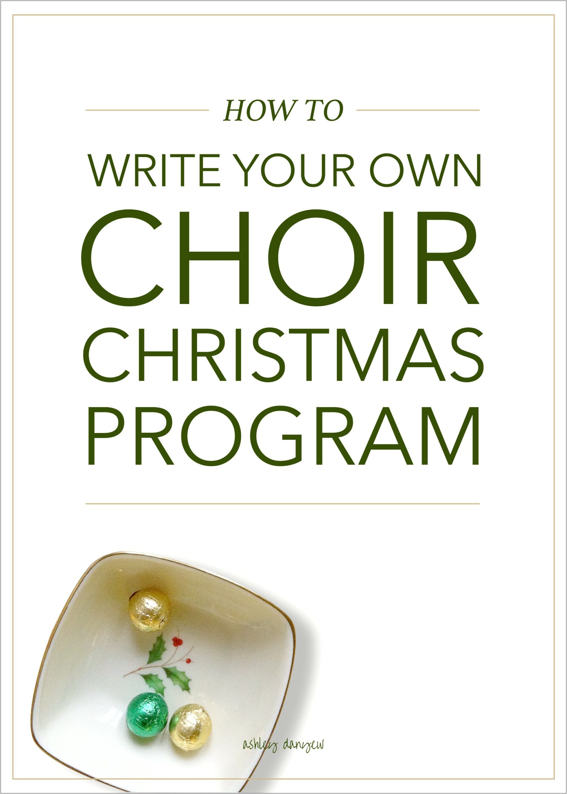 Free Choir Musical Program Downloadable Templates
