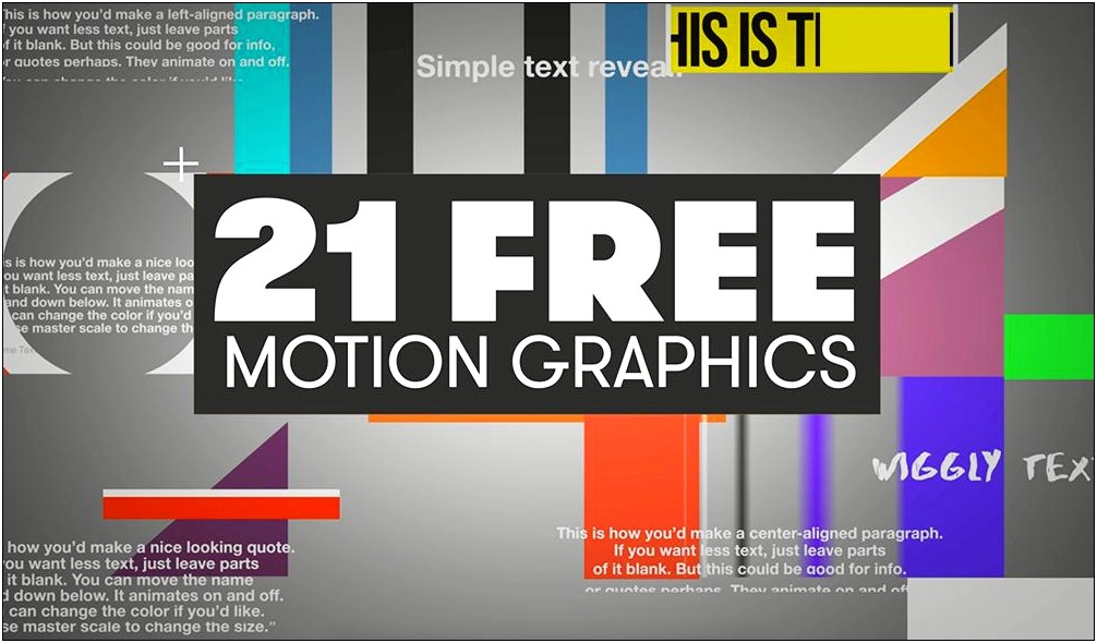 Free Cinema 4d Motion Graphics Templates