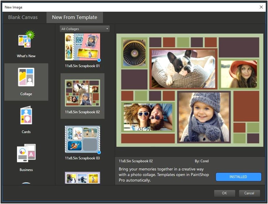 Free Collage Template For Paintshop Pro X7