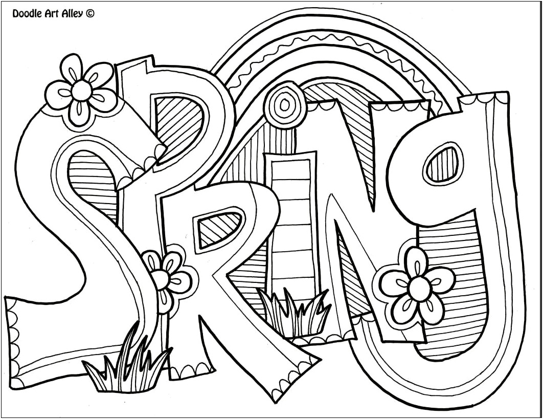 Free Coloring Page Templates For Preschoolers