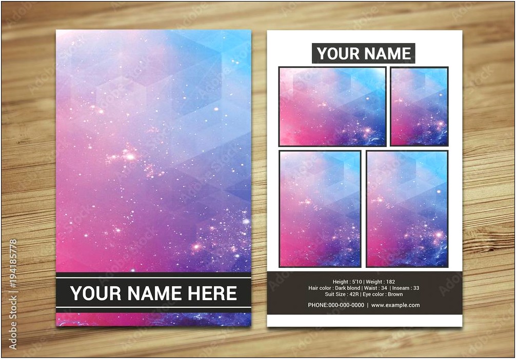 Free Comp Card Template For Mac