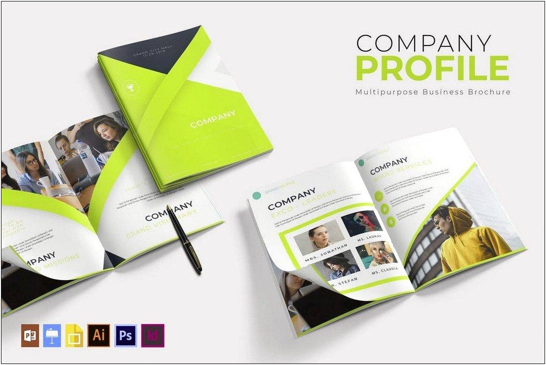 Free Company Profile Design Template Psd