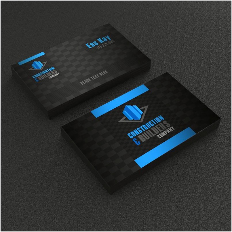 Free Construction Business Card Templates Download