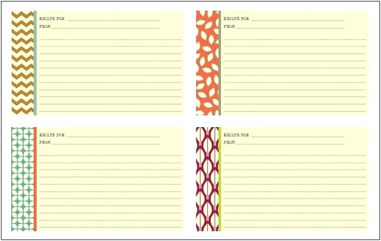 Free Create Your Own Recipe Card Template