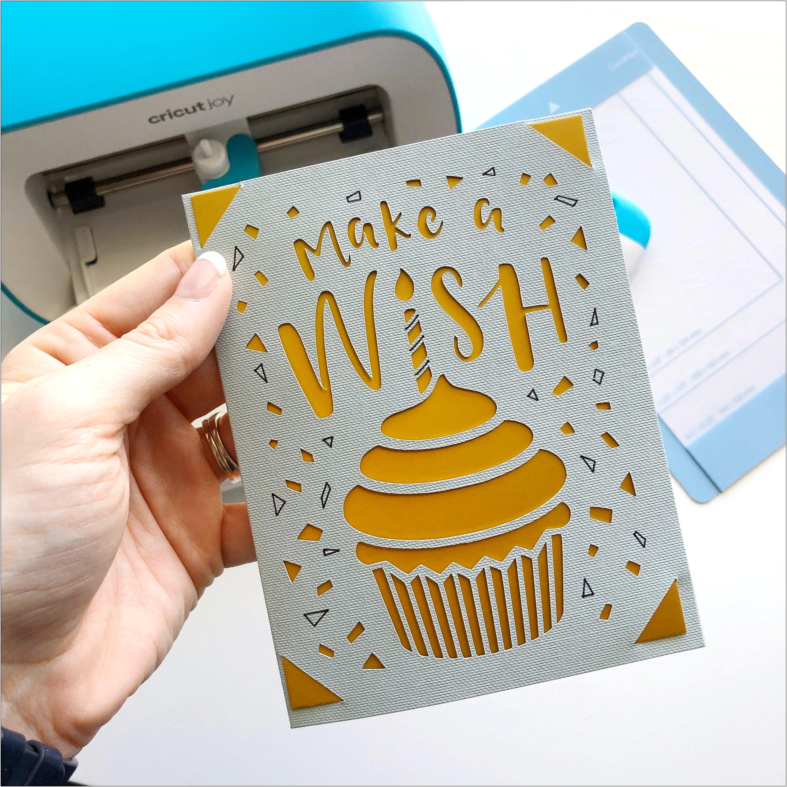 Free Cricut Birthday Card Template For A Boy