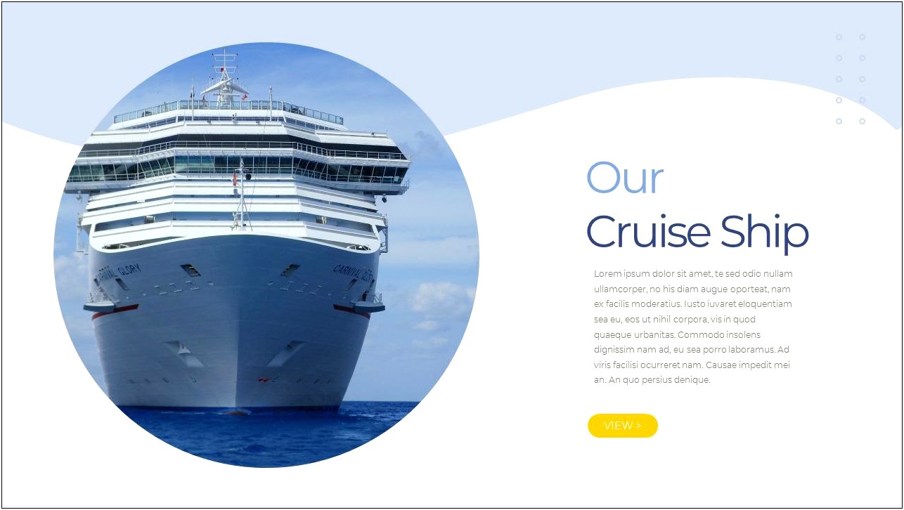 Free Cruise Ship Flyer Ppt Template