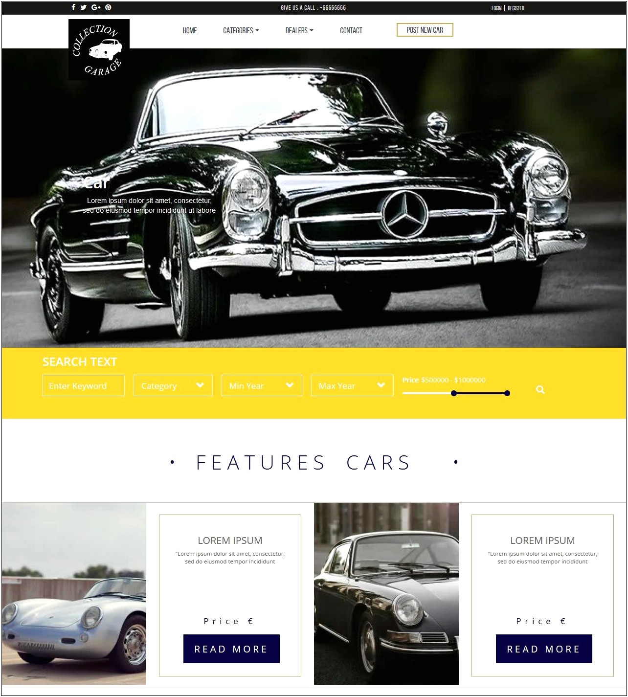 Free Css Templates For Car Sales