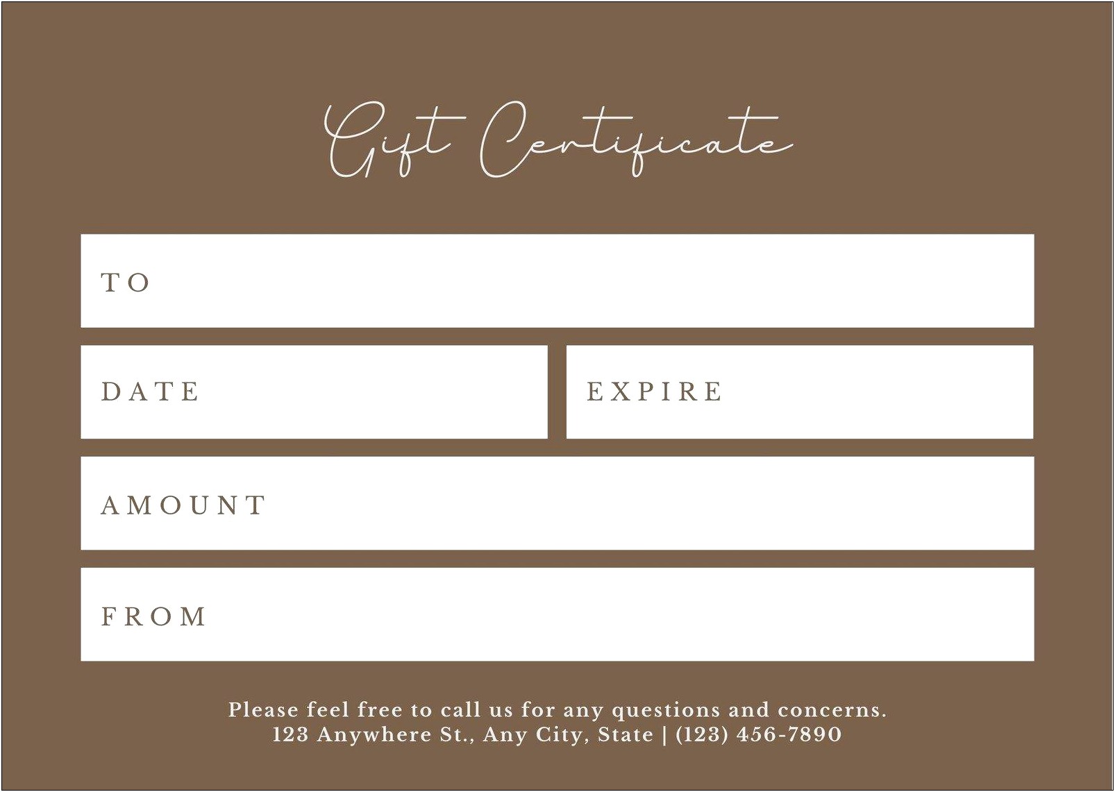Free Customizable Gift Certificate Template Dogs