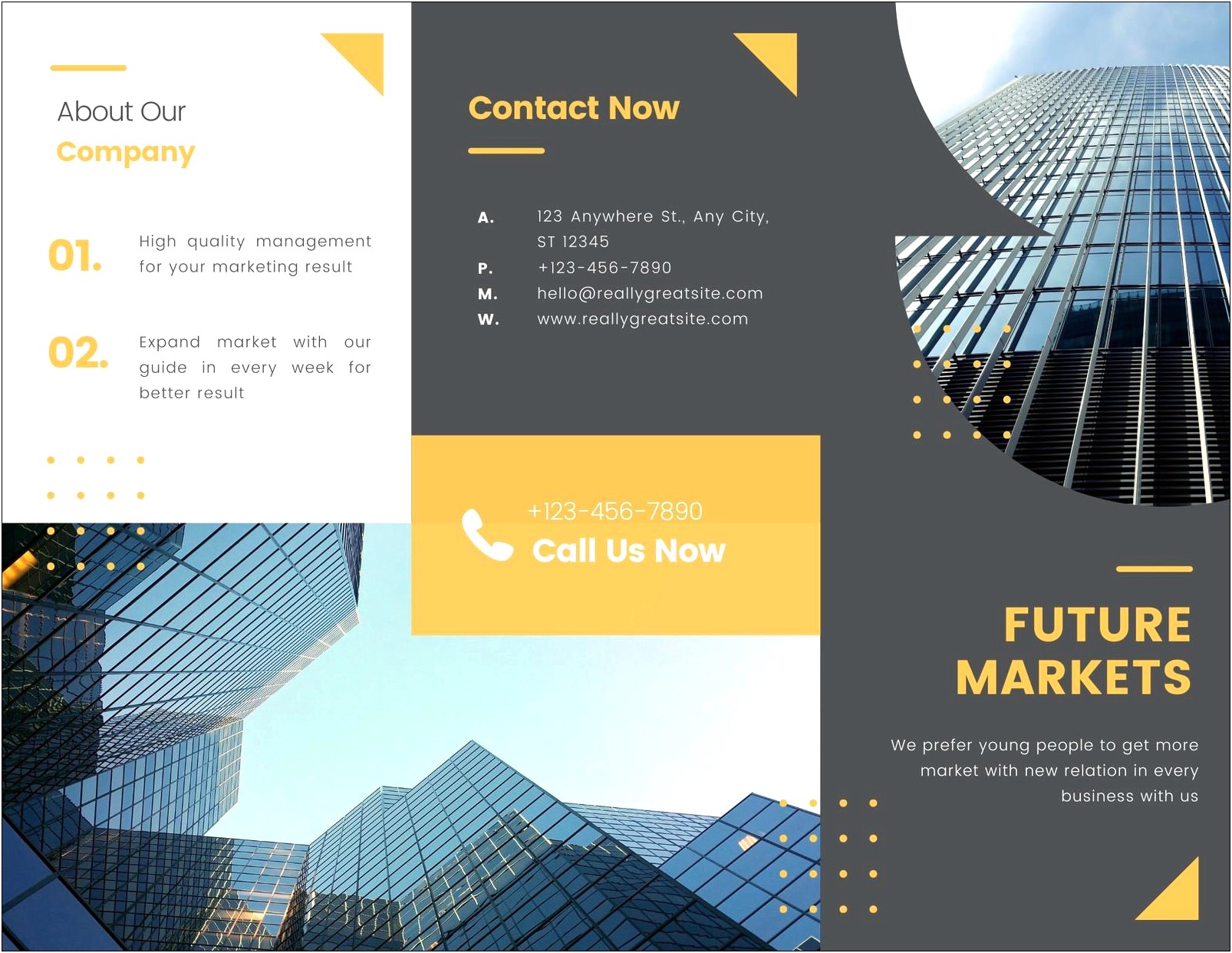 Free Customized Business Brochure Templates With Art Work