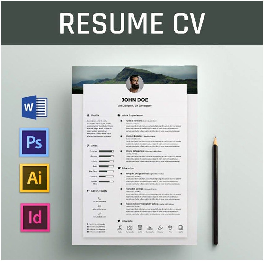 Free Cv Template For It Professional