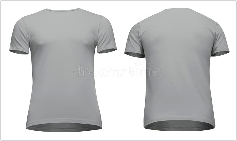 Free Dark Gray Shirt Model Template Front Back