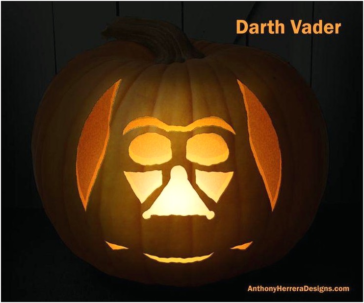 Free Darth Vader Pumpkin Carving Template