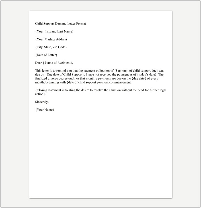 Free Demand Letter Templates Or Legal Action