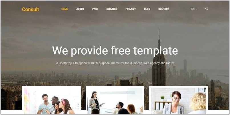 Free Download Bootstrap Templates For Business