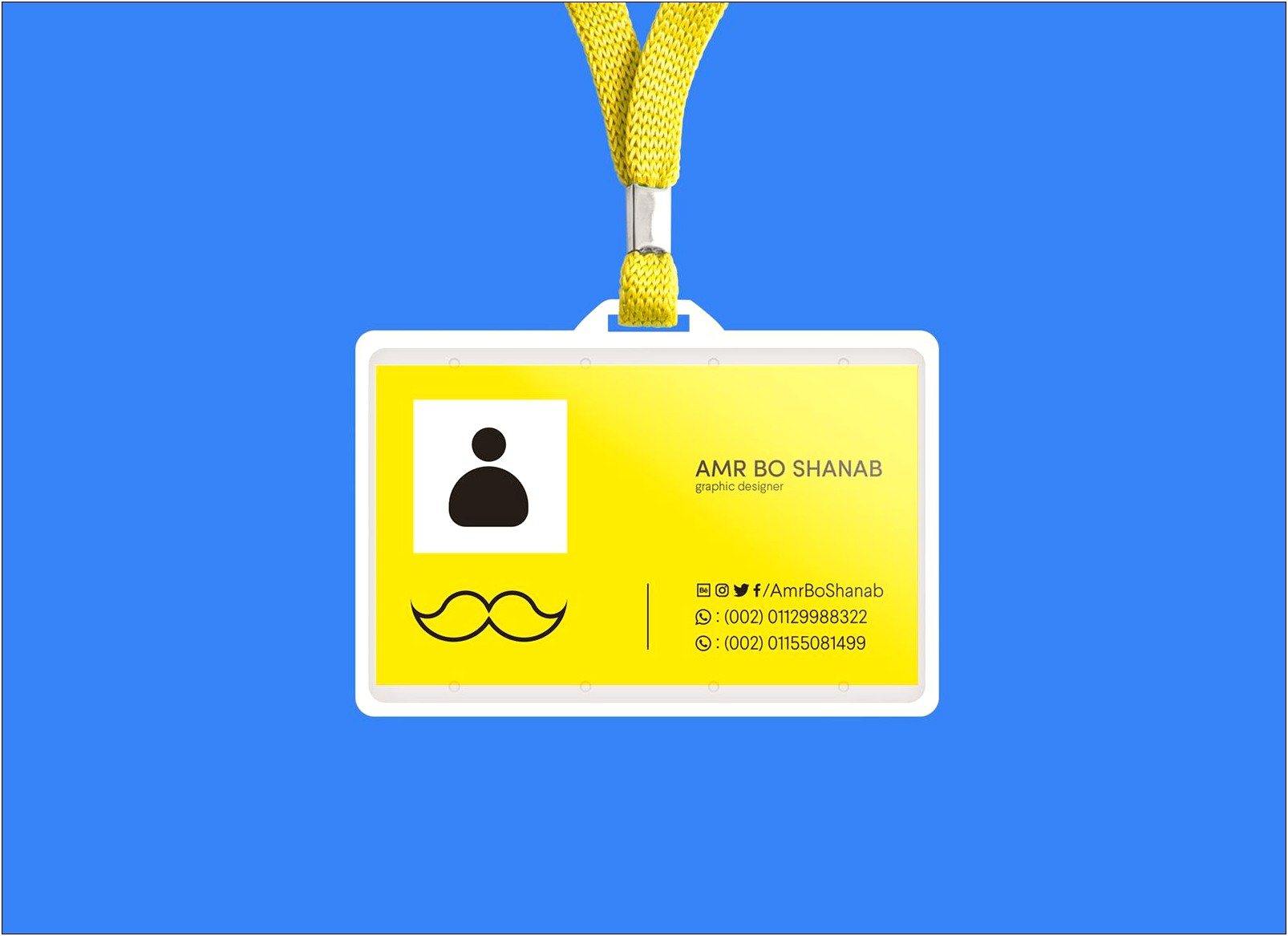 Free Download Employee Id Card Template Psd