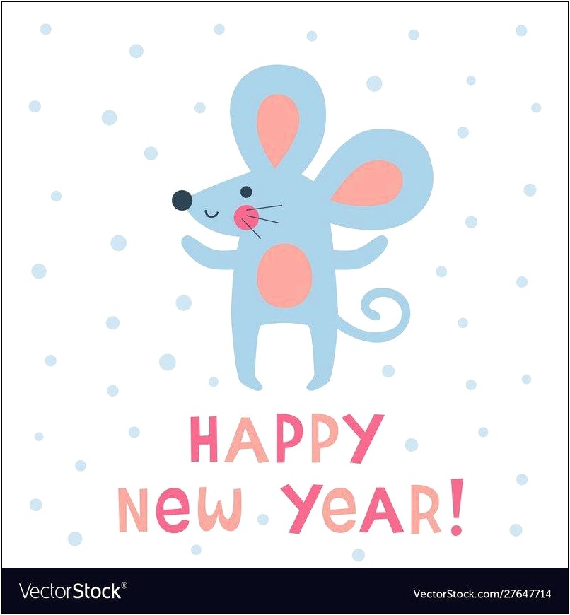 Free Download New Year Card Template