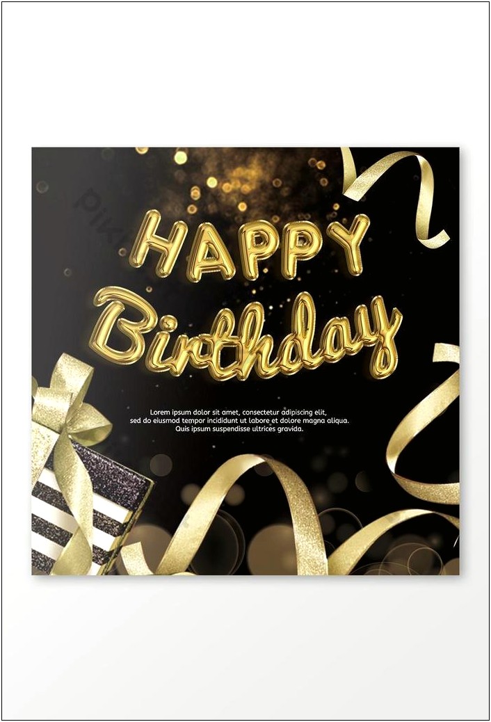 Free Download Psd Birthday Card Template