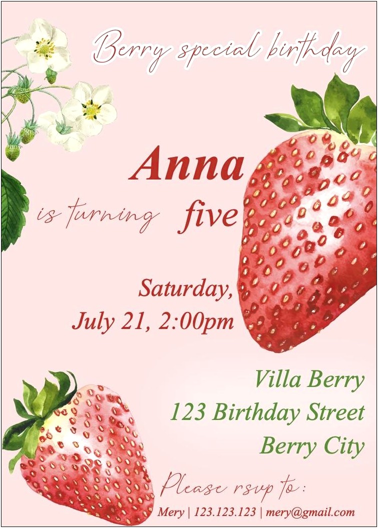 Free Download Template For Birthday Invitation - Templates : Resume