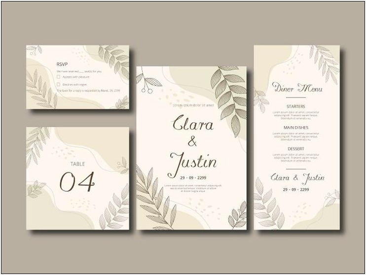 Free Download Templates Illustrator Wedding Card