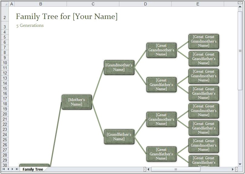 Free Downloadable Family Tree Chart Template - Templates : Resume ...