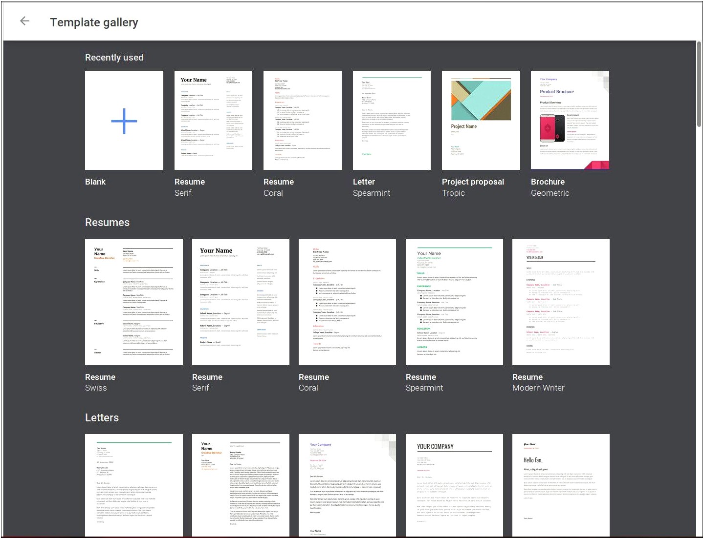 Free Downloadable Templates For Google Docs