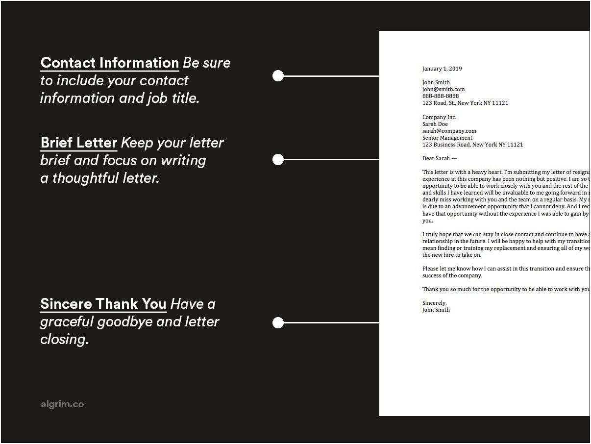 Free Downloadable Templates For Personal Resignation