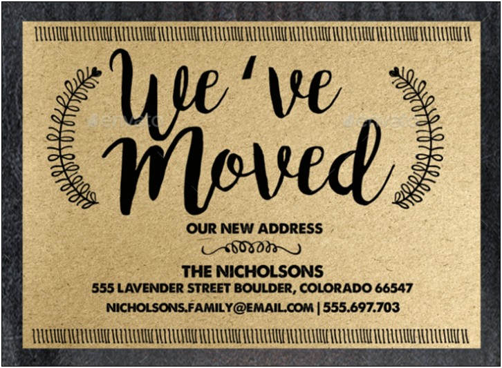 Free Downloadable We've Moved Sign Templates