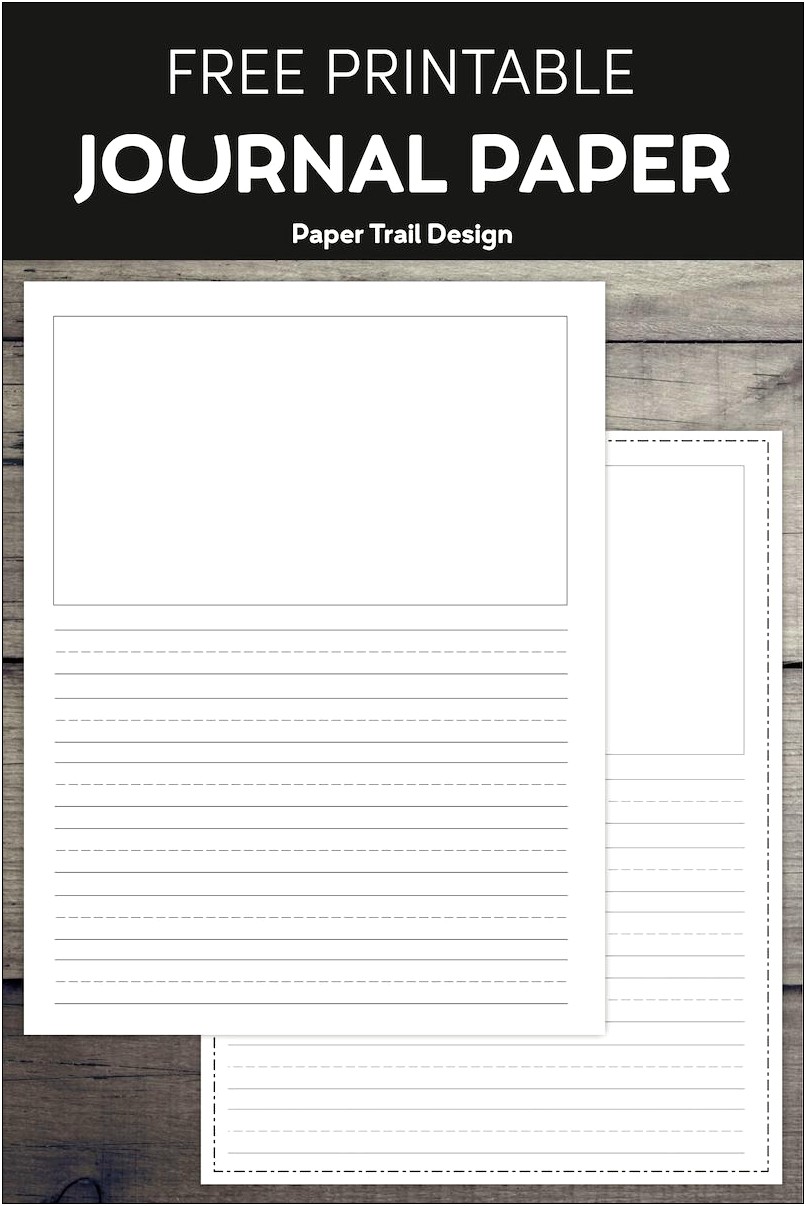 Free Draw And Write Paper Template