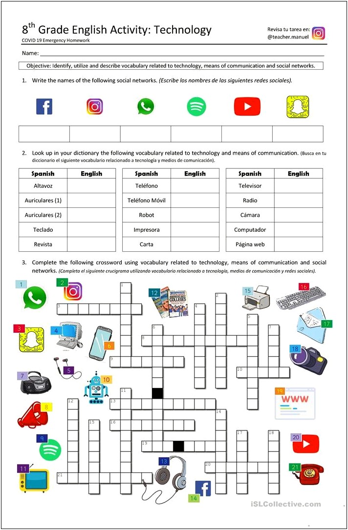 Free Ell Dictionary Templates By Category