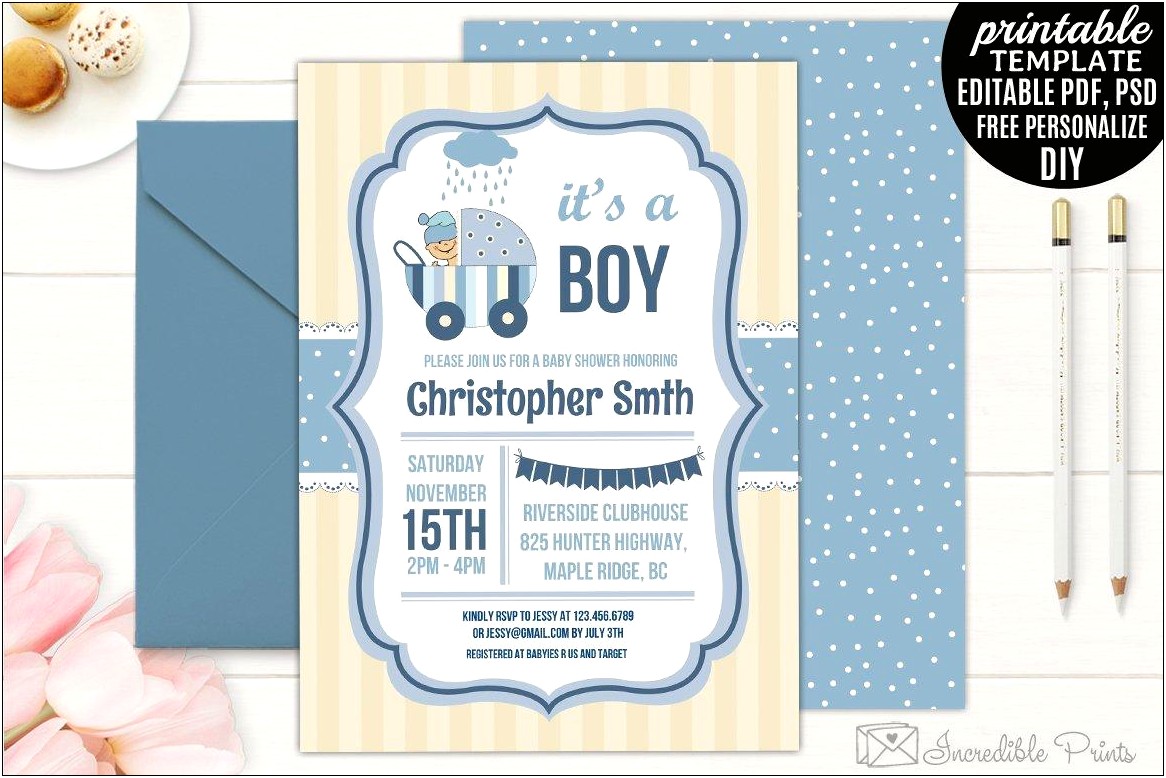 Free Email Templates For Baby Shower Invitations