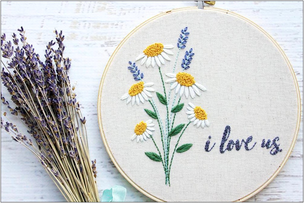 Free Embroidery Templates Tall Grasses With Wildflowers