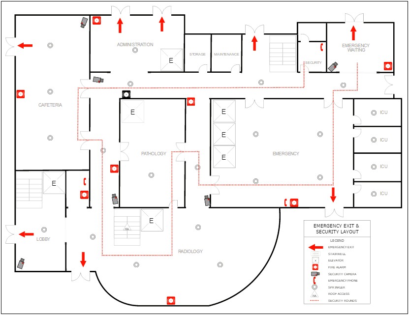 Free Emergency Evacuation Floor Plan Template