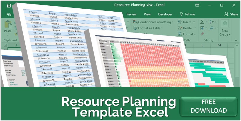 Free Employee Task Excel Template Dashboard