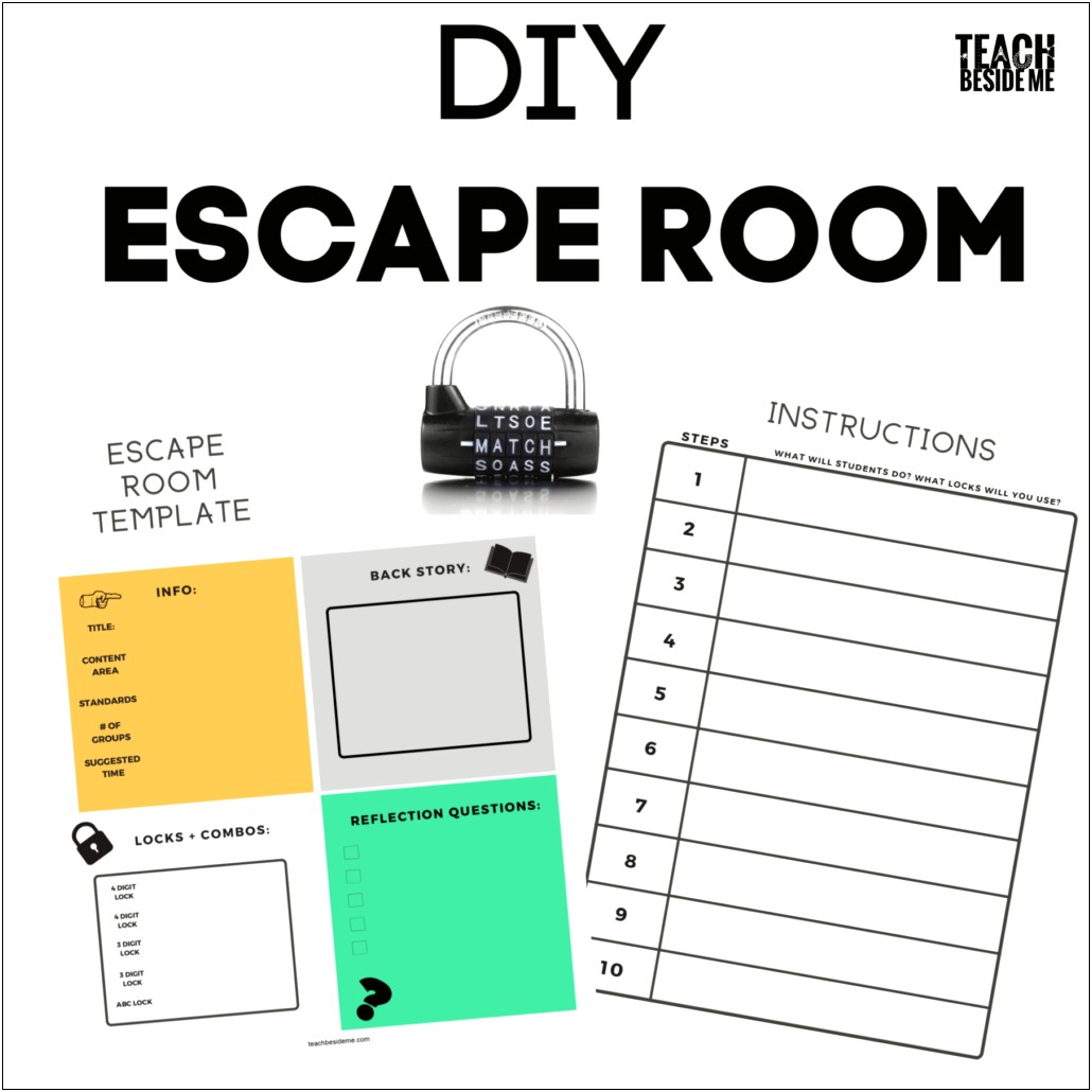 Free Escape Room For High School Template