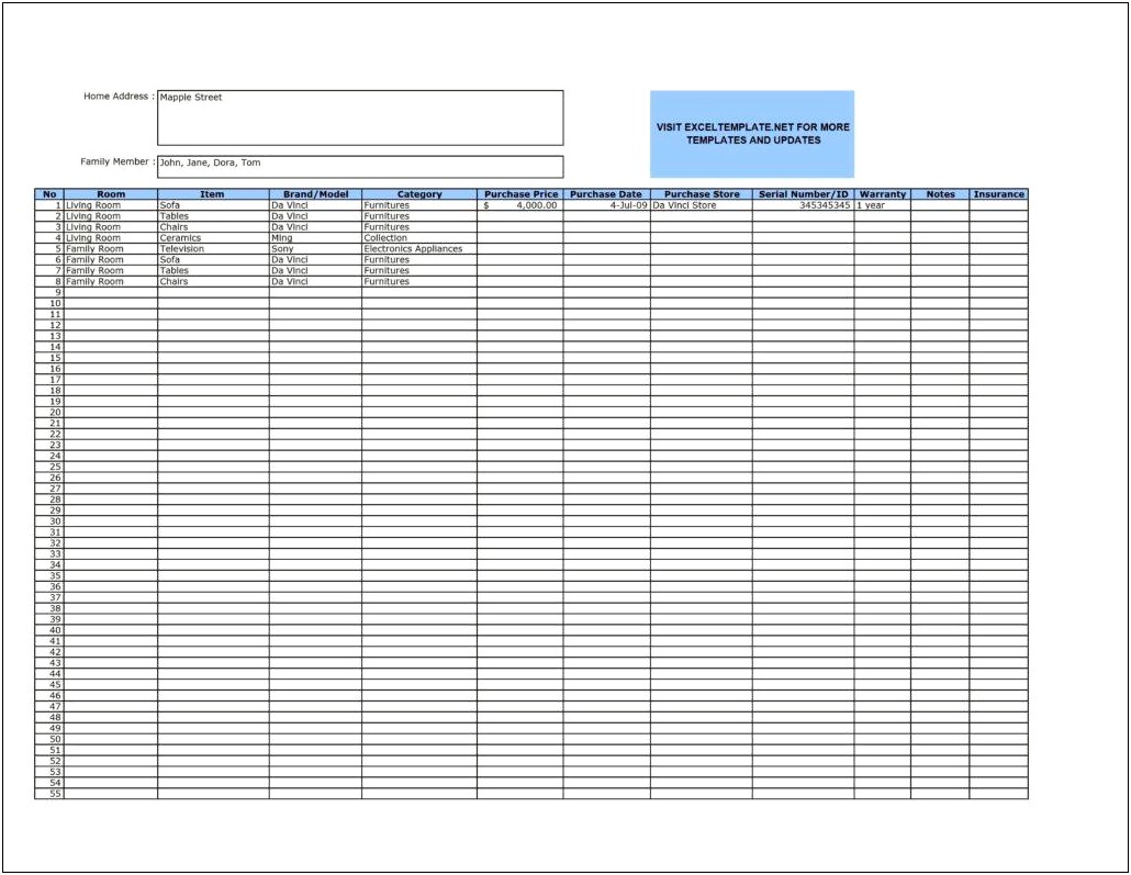 Free Excel Labor And Materials Billing Template