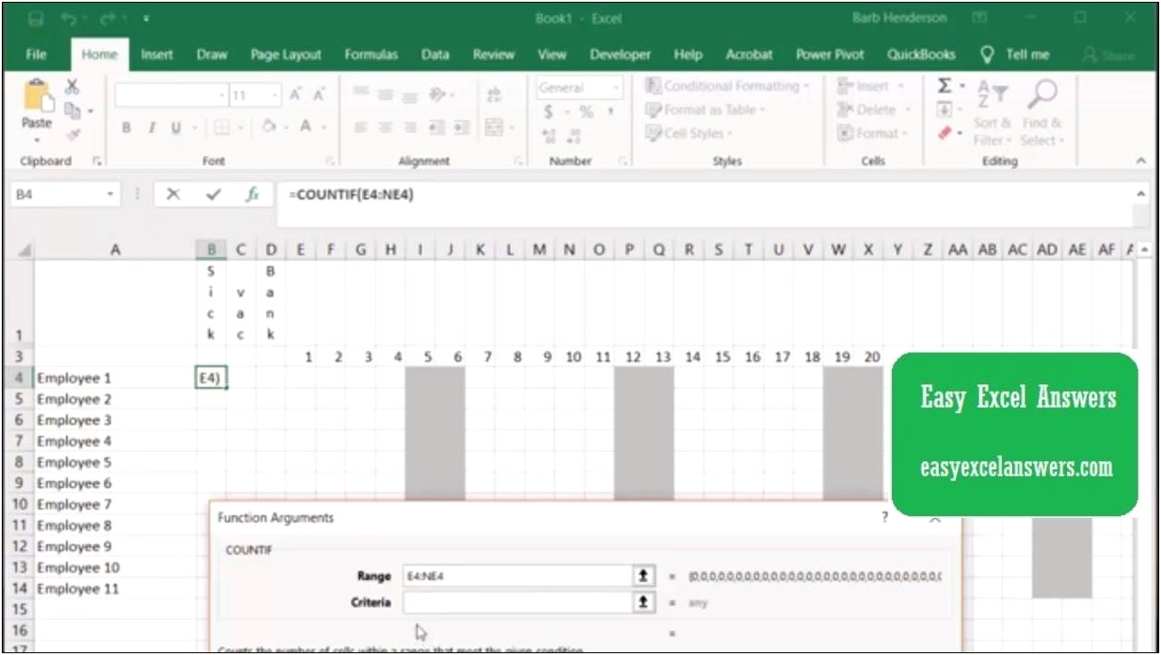 Free Excel Staff Holiday Planner Template