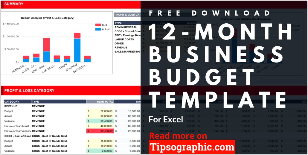 Free Excel Template For Business Income Tracking
