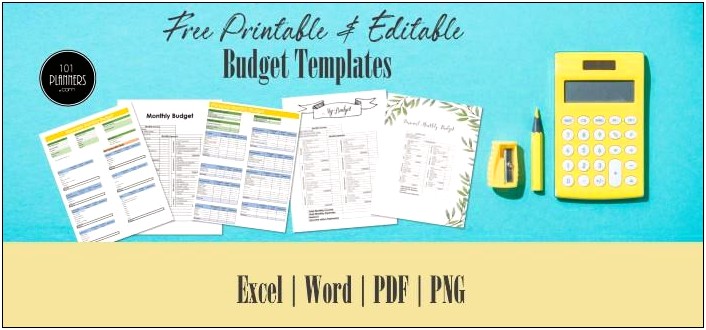 Free Excel Template For Family Monthly Budgeting