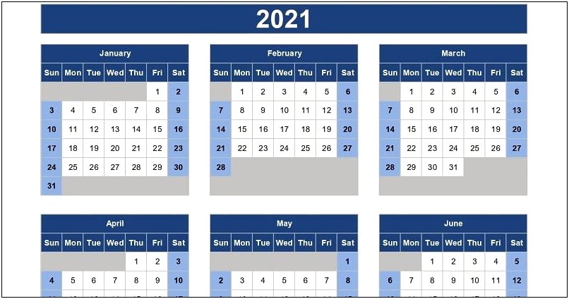 Free Excel Yearly Calendar 2016 Template