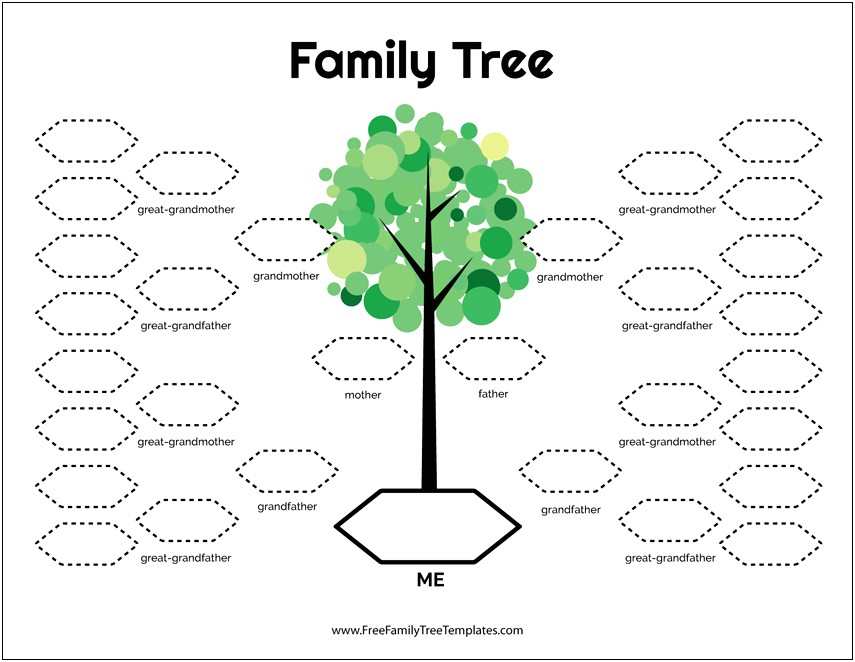 Free Family Tree Template Fill In