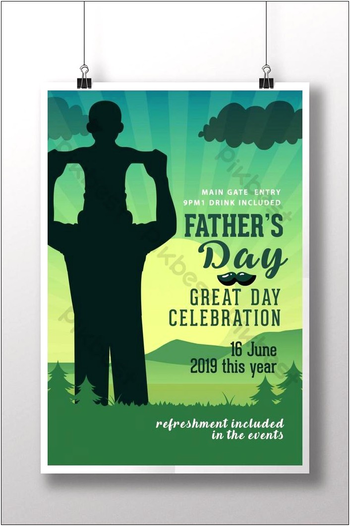 Free Fathers Day Flyer Psd Template