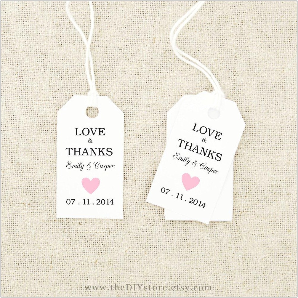 Free Favor Label Templates For Weddings